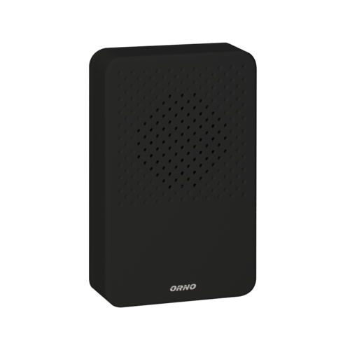 Dzwonek przewodowy elektroniczny jednotonowy LARK MAXI AC 230V czarny OR-DP-MR-161/B Orno