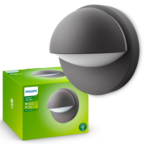 Kinkiet elewacyjny ogrodowy myGarden June E27 antracyt IP44 Philips