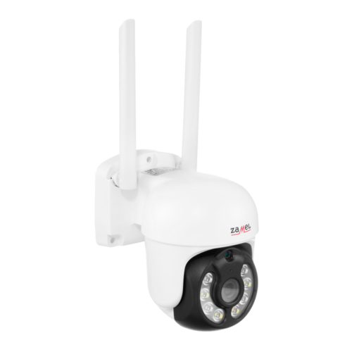 Kamera bezprzewodowa Wi-Fi PTZ TUYA 3MP biała IP65 Zamel KPT-01